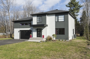 Maison modèle urbaine Trois-Rivières - façade extérieure droite